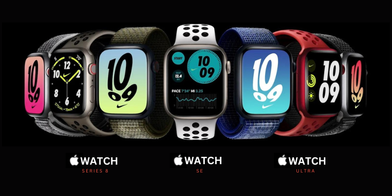 apple watch seress, se, and ultra  release 2022 