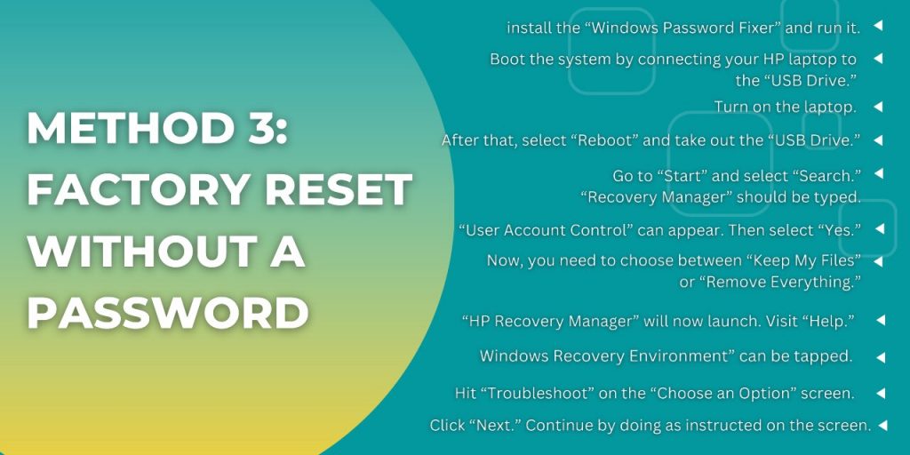 Factory Reset without a Password 