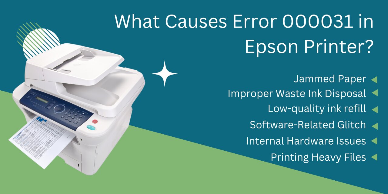 Epson Printer Error Code 000031 Intro, Causes, & Quick Resolutions