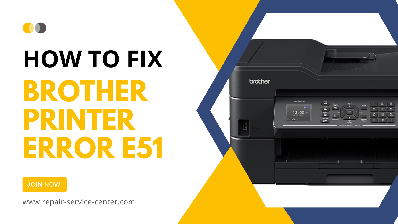 How To Fix Brother Printer Error e51
